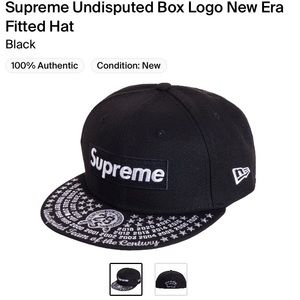Supreme Box Logo x New Era “Undisputed” hat (7 1/2)